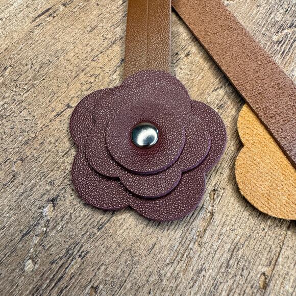 Flower Purse Charm Fall Bag Charm Neutral Purse Flair NEW FAST SHIP - Picture 6 of 7